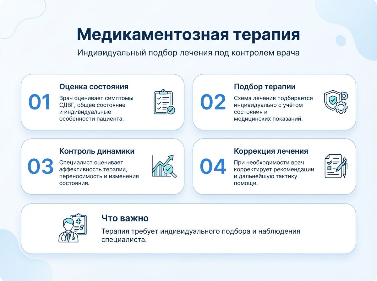 Лечение СДВГ в Щёкино у детей и взрослыхинфографика