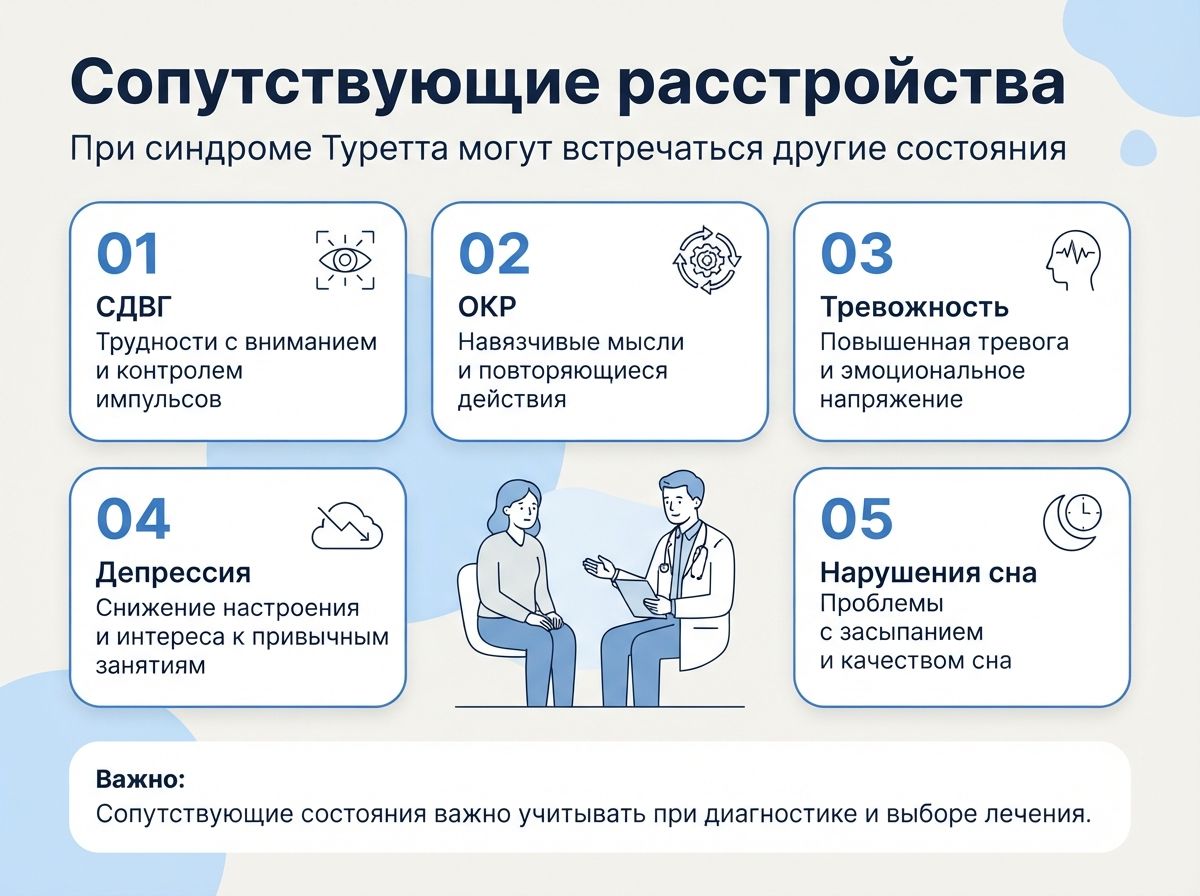 Лечение синдрома Туретта в Щёкино инфографика